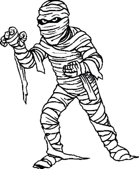 halloween mummy coloring pages  getdrawings
