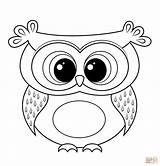 Owl Coloring Cartoon Printable Pages Owls Sheets Crafts sketch template