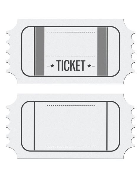 blank ticket template clipart  blank admission ticket template