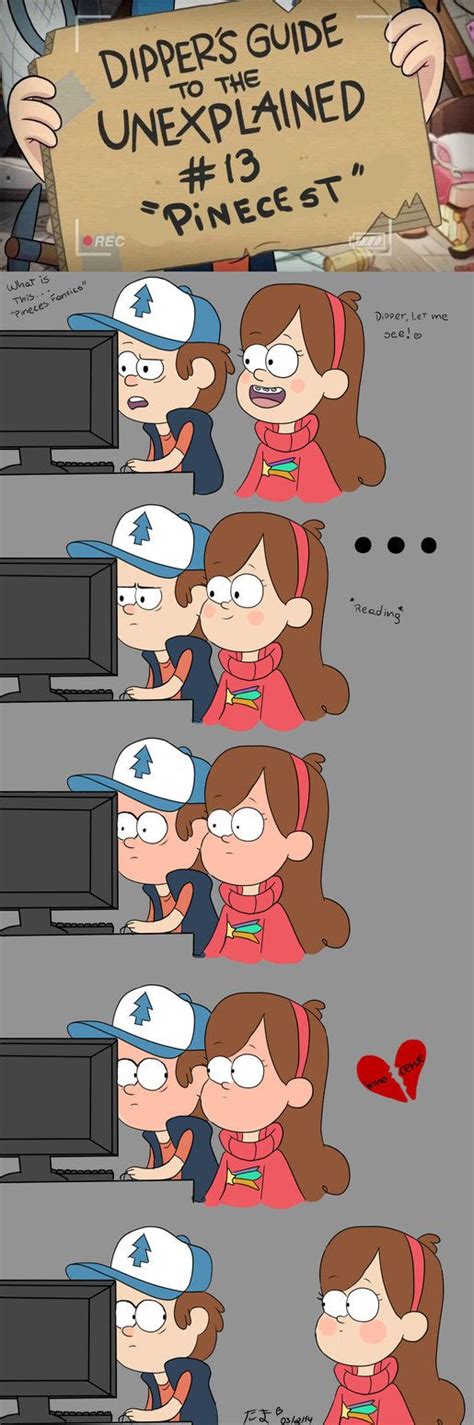 dipper s guide to de unexplained pinecest gravity falls funny
