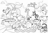 Zoo Coloring Pages Kids Animals Printable Everfreecoloring sketch template