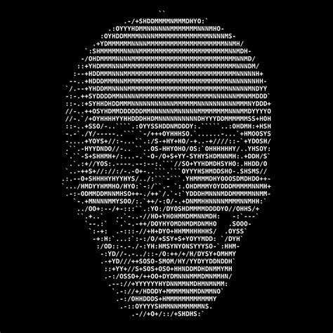 black acsii skull ascii art hacker art pixel art