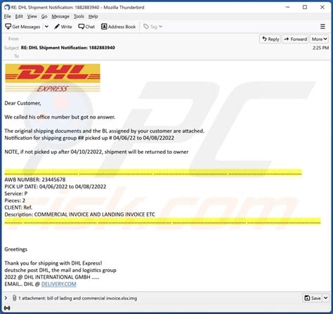 dhl express called    answer email virus removal  recovery steps