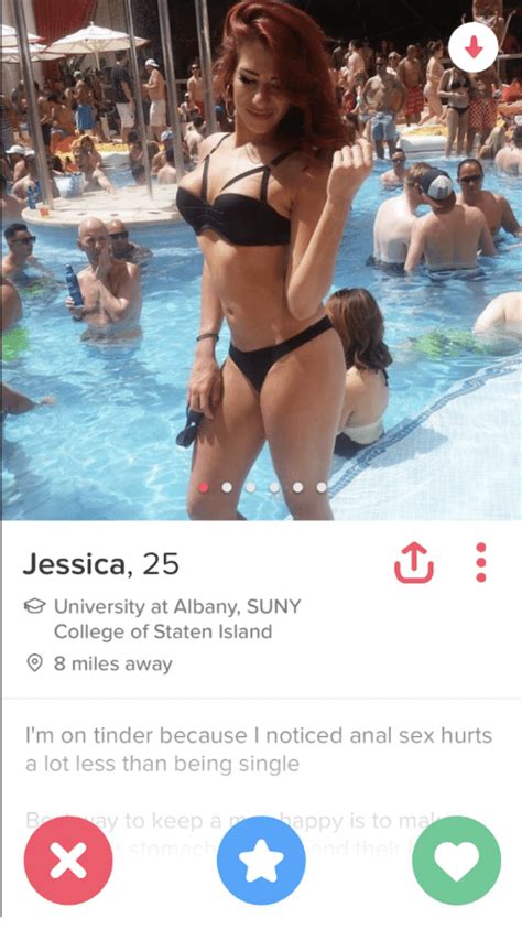 jessica 25 university at albany suny college of staten island 8 miles away i m on tinder because