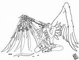 Angel Coloring Fallen Pages Steampunk Drawings Sketch Template Deviantart sketch template