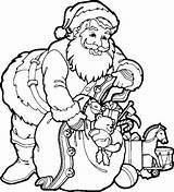 Coloring Claus Santa Christmas sketch template
