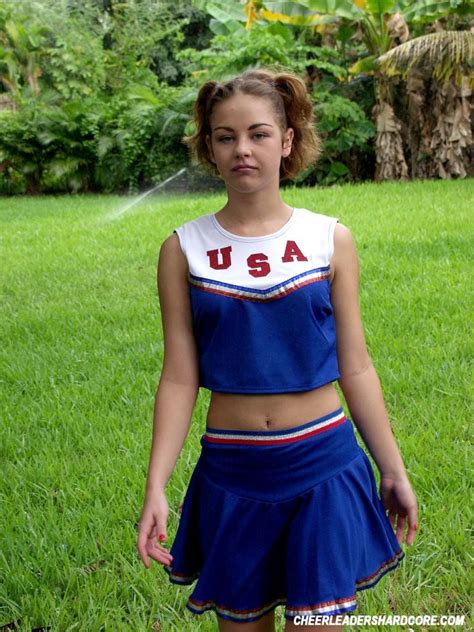 pretty cheerleader outdoor 2584