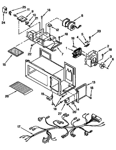 kitchenaid   range microwave parts model khmsbwh sears partsdirect