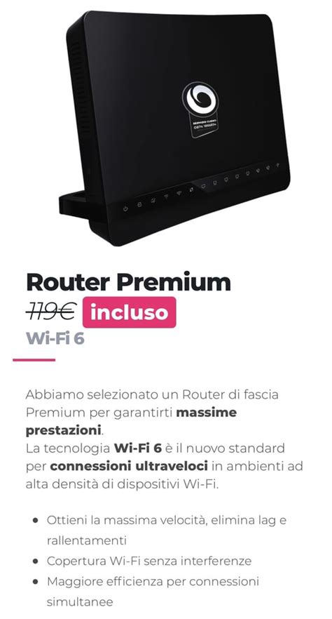 nuovo router wifi dimensione fibraclick forum