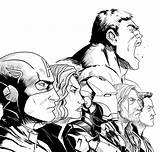 Avengers Coloring Pages Printable Six Members Color Coloring4free Superheroes Coloringpagesonly Drawing Print Cartoon Marvel Avenger Behance Process Ii sketch template