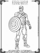 Coloring Captain America Pages Marvel War Civil Printable Comments sketch template