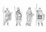 Romeinse Romani Colorare Disegno Romanos Mannen Romeinen Rome Gladiator Hombres Pages Coloriage Romain History Educima Maak Kledingstijl Kennis Vergeleken Het sketch template