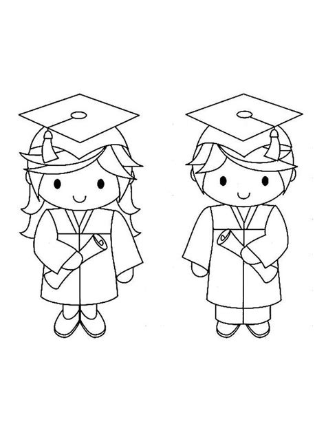 graduation  coloring pages png  file