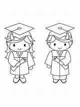 Graduation Coloring Pages Kindergarten Hats Kids Printable Preschool School Choose Board Hat sketch template