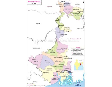 Buy West Bengal District Map