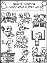 Convivencia Kindergarten Normas Actividades Preescolar Routines Conducta Aula álbumes Reglas sketch template