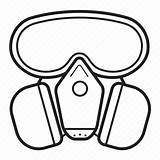 Respirator Goggles Nosebag Gasmask Iconfinder Template sketch template