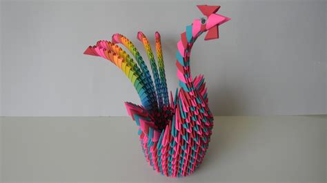 origami rooster rainbow rooster paper rooster etsy