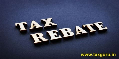 tax rebate  individual  individual tax rates