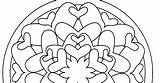 Coloring Pages Cloverbud Corazones Mandalas Template sketch template