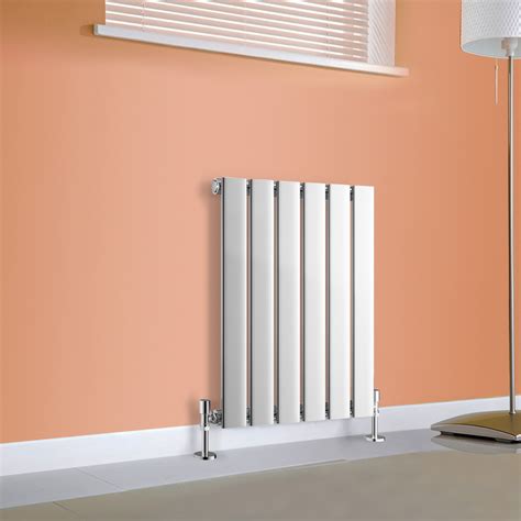 xmm horizontal flat panel column designer central heating radiator chrome  ebay
