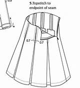 Skirt Pleats Box Pleated Striped Pattern Skirts Sew Projects Choose Board Diy sketch template
