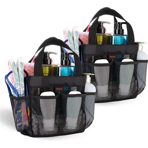 Siaomo Mesh Shower Caddy Bag Portable Shower Tote Bag For College Dorm