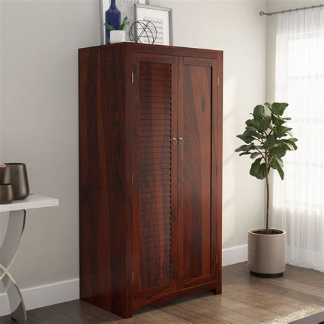 celoron rustic solid wood  door tall storage cabinet