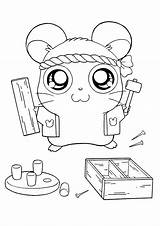 Hamtaro Coloriages Animaatjes Picgifs Doodles Bujo sketch template