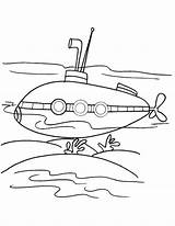 Submarine Coloring Underwater Pages Printable Transportation Boat Warship Submarines Getdrawings Kids Color Drawing Getcolorings sketch template