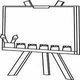 Easel Clipart Clip Clipartmag sketch template