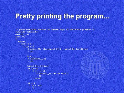 pretty printing  program
