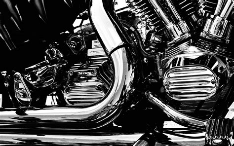 chrome engine motorbikes black white monochrome wallpapers hd desktop  mobile backgrounds