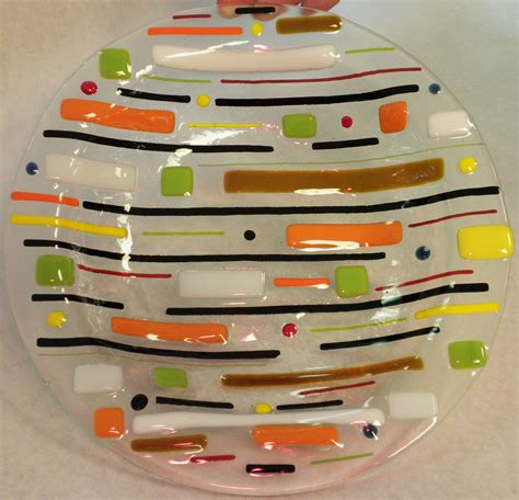 Fused Art Glass Plates Fused Glass Artwork Fused Glass Plates Glass