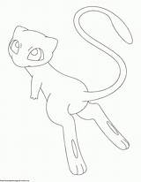 Coloring Mew Popular Pokemon sketch template