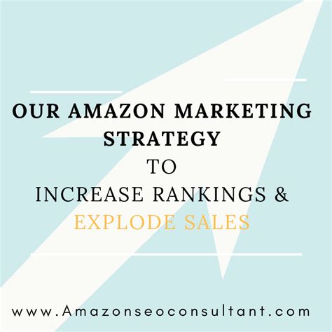 amazon marketing strategy  increase rankings explode sales