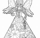 Coloring Grimm Mermaid Fairy sketch template