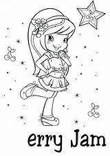 Cherry Jam Strawberry Shortcake Coloring Pages Princess Girls Colouring Printable Graphemes Color Getcolorings Phonemes Popular sketch template