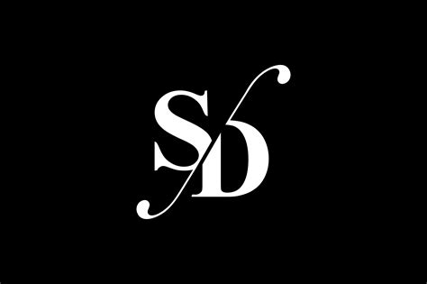 sd monogram logo design  vectorseller thehungryjpegcom