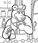 Masha Bear Coloring Pages Marsha Books Birthday Para Urso Colorir Visit Cupcake Nova Sheets Pre Adult School sketch template