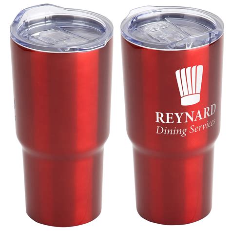 belmont 20 oz vacuum insulated stainless steel travel tumbler branded