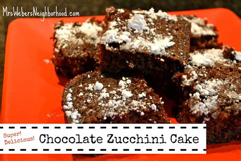 chocolate zucchini cake recipe  webers neighborhood