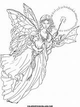 Madrina Colorear Hada Fairy Fairies sketch template