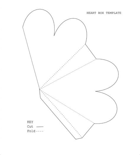 heart box template   sample  format