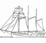Sailing Boat Coloring Masts Three Coloringcrew sketch template