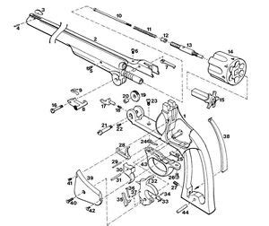 smith wesson revolver exploded parts diagram auto pistol gun owners manual ebay