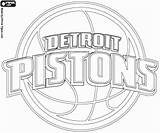 Pistons Kleurplaten Kolorowanki Spurs Antonio sketch template