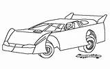 Dirt Car Coloring Pages Race Sprint Clipart Late Model Stock Printable Clip Cars Color Large Getcolorings Vector Clker Visit Getdrawings sketch template