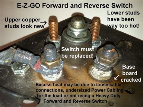 ezgo  reverse switch wiring diagram manual  books ezgo  reverse switch wiring