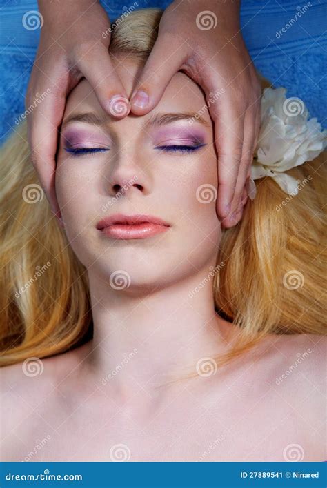 Beautiful Young Woman Having Massage Stock Image Image Of Pamper